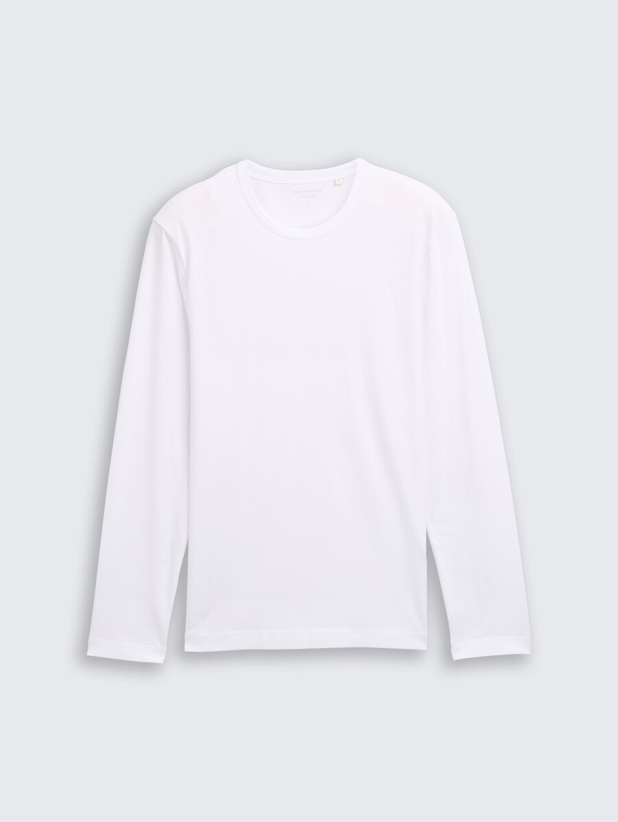 chemise à manches longues coupe ajustée et extensible