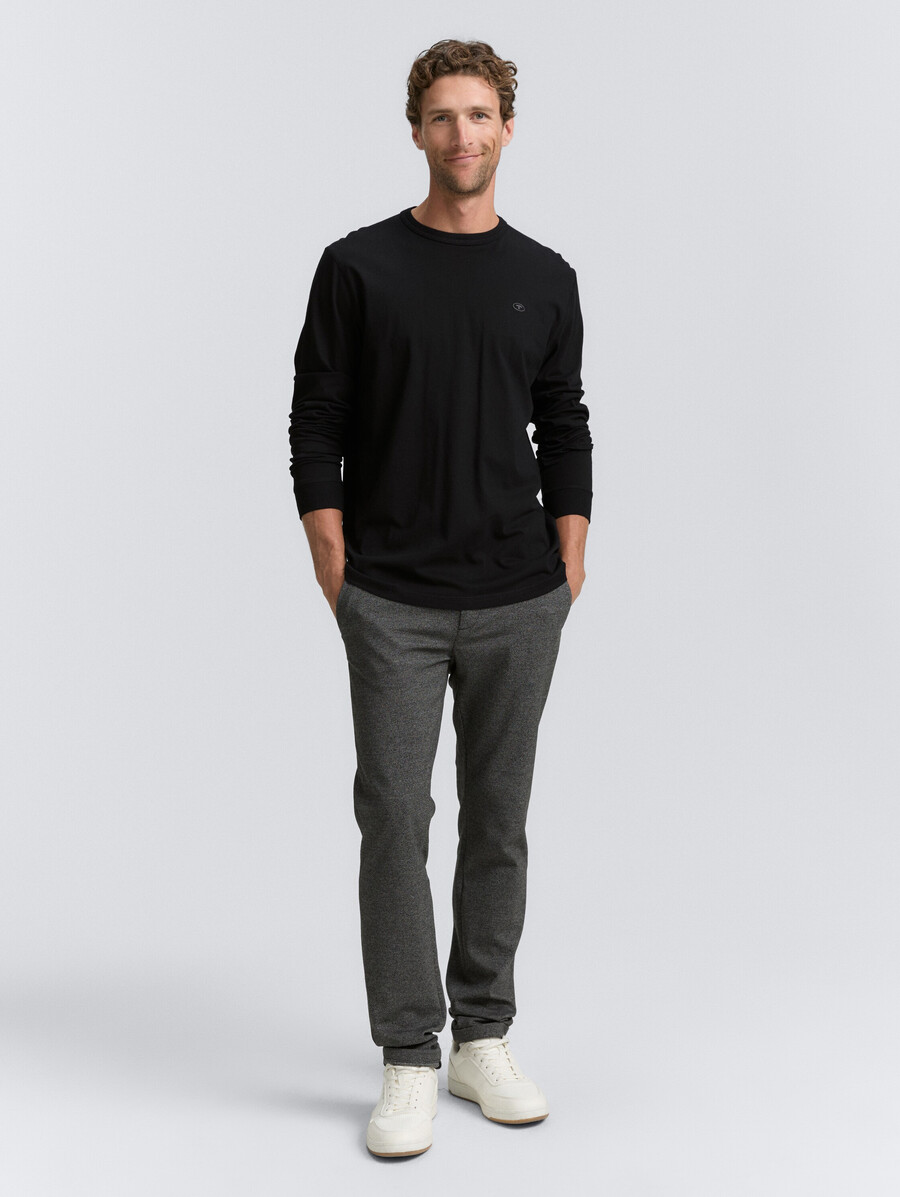 chemise basique à manches longues en coton