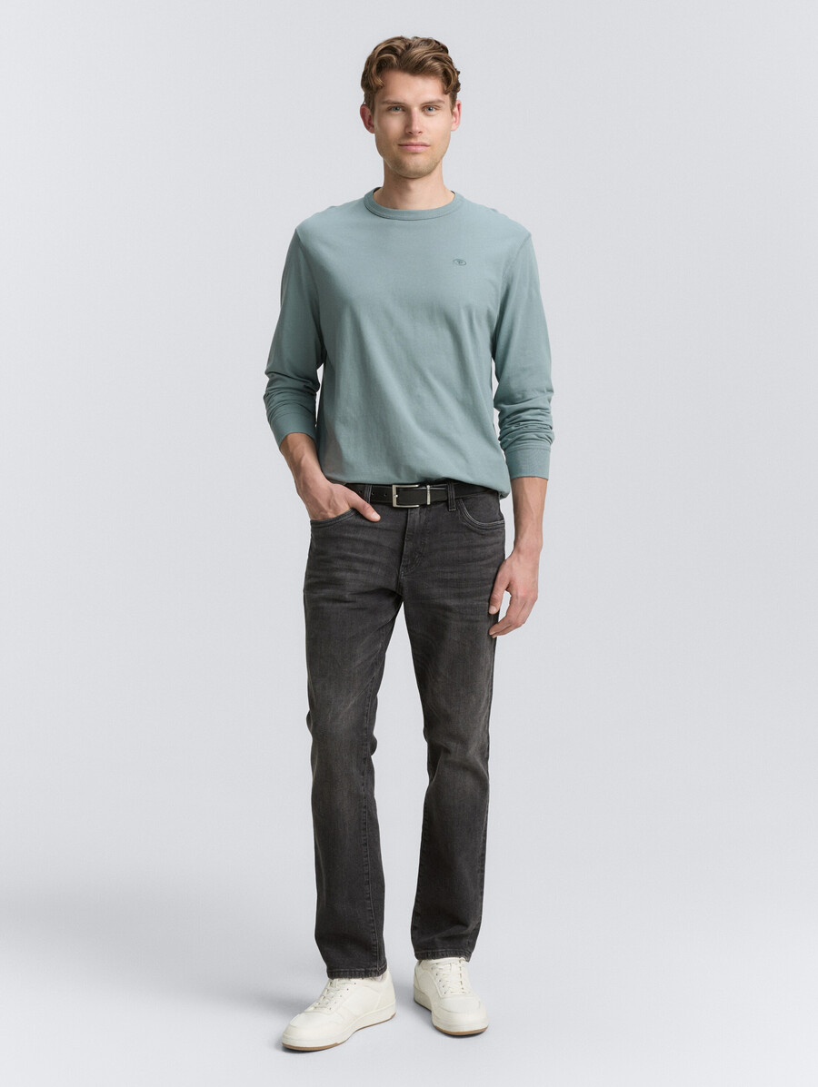 chemise basique à manches longues en coton