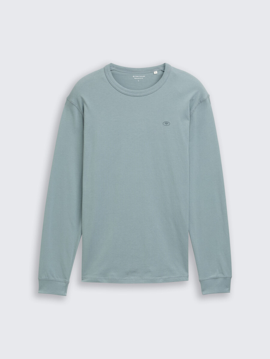 chemise basique à manches longues en coton
