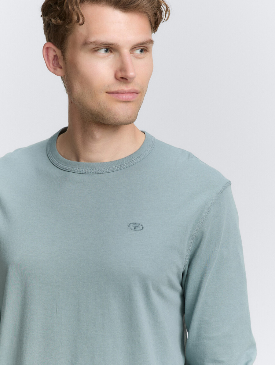 chemise basique à manches longues en coton