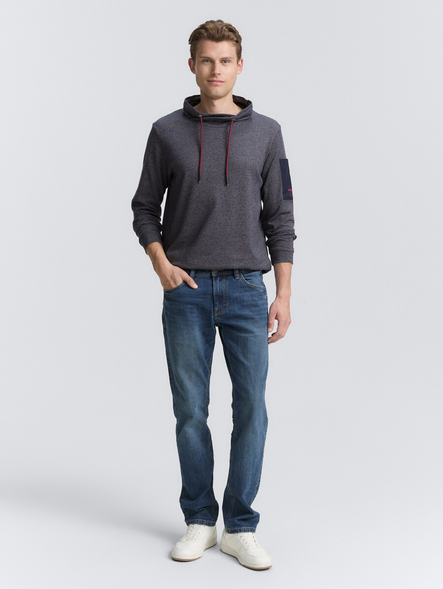 chemise à manches longues en coton snood