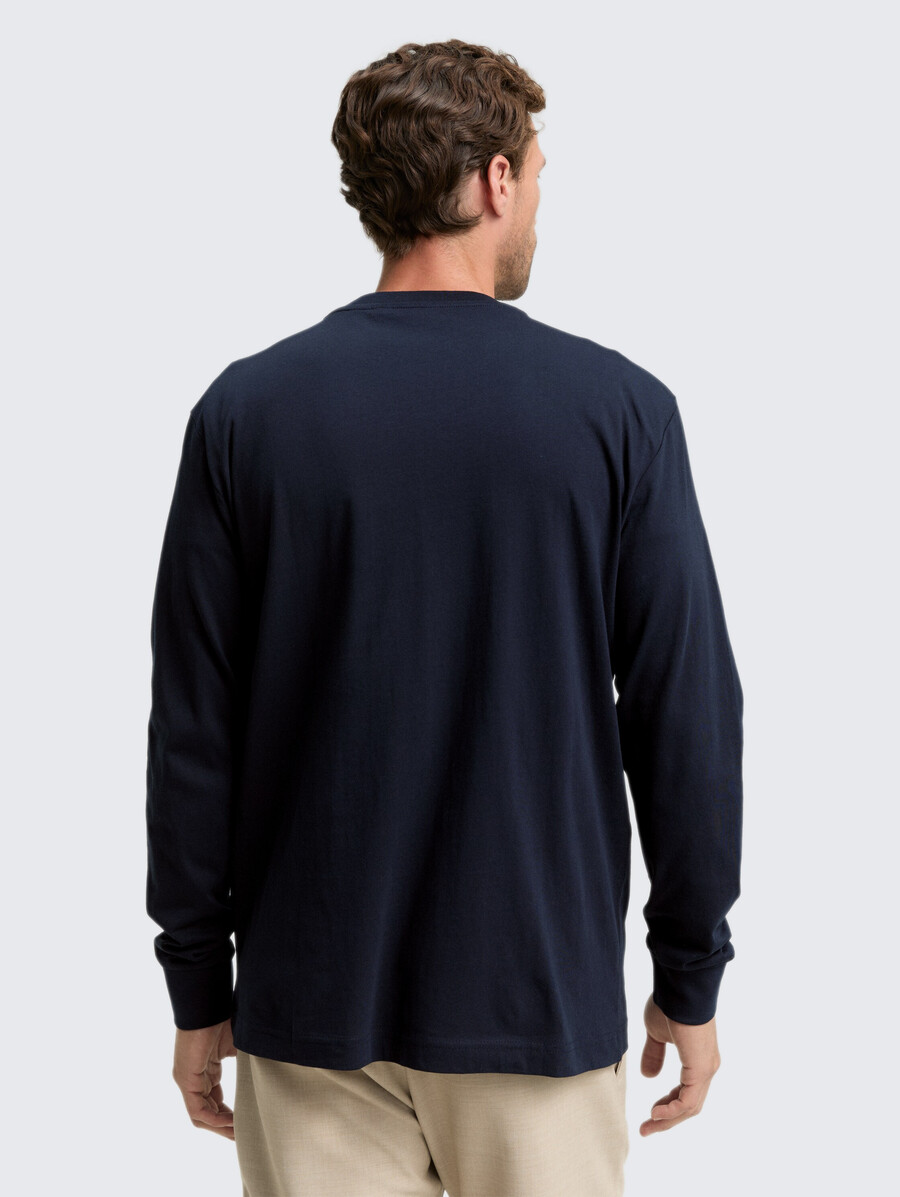 chemise à manches longues avec imprimé logo
