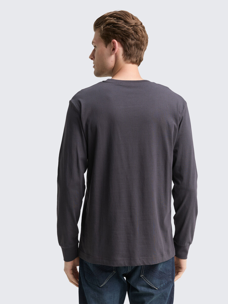 chemise à manches longues avec imprimé logo