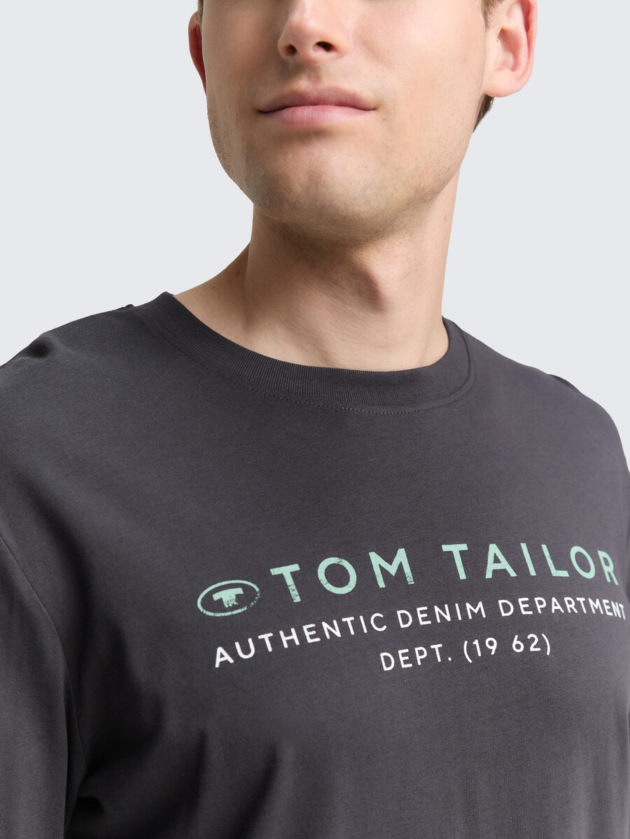 chemise à manches longues avec imprimé logo