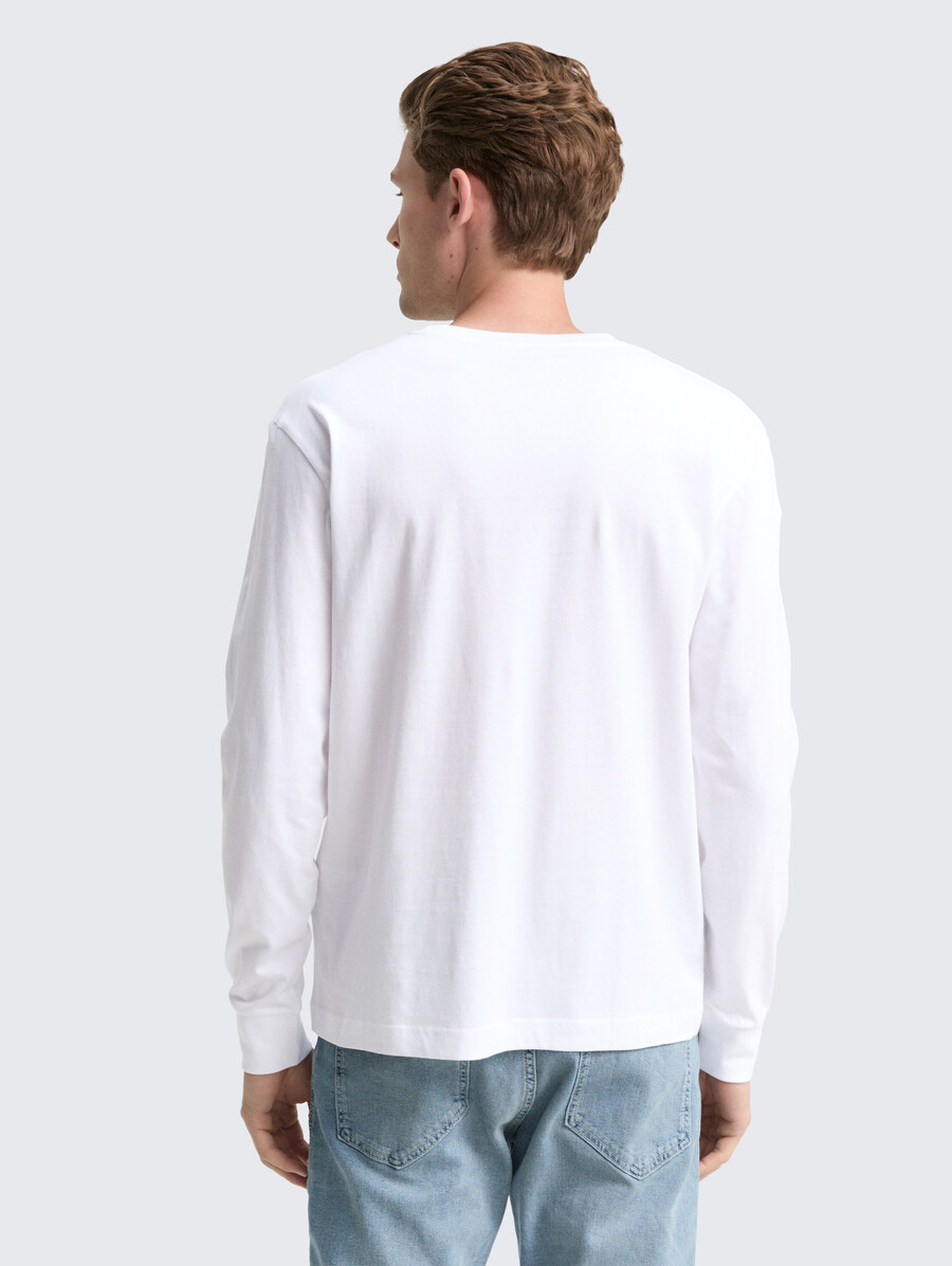 chemise à manches longues avec imprimé logo