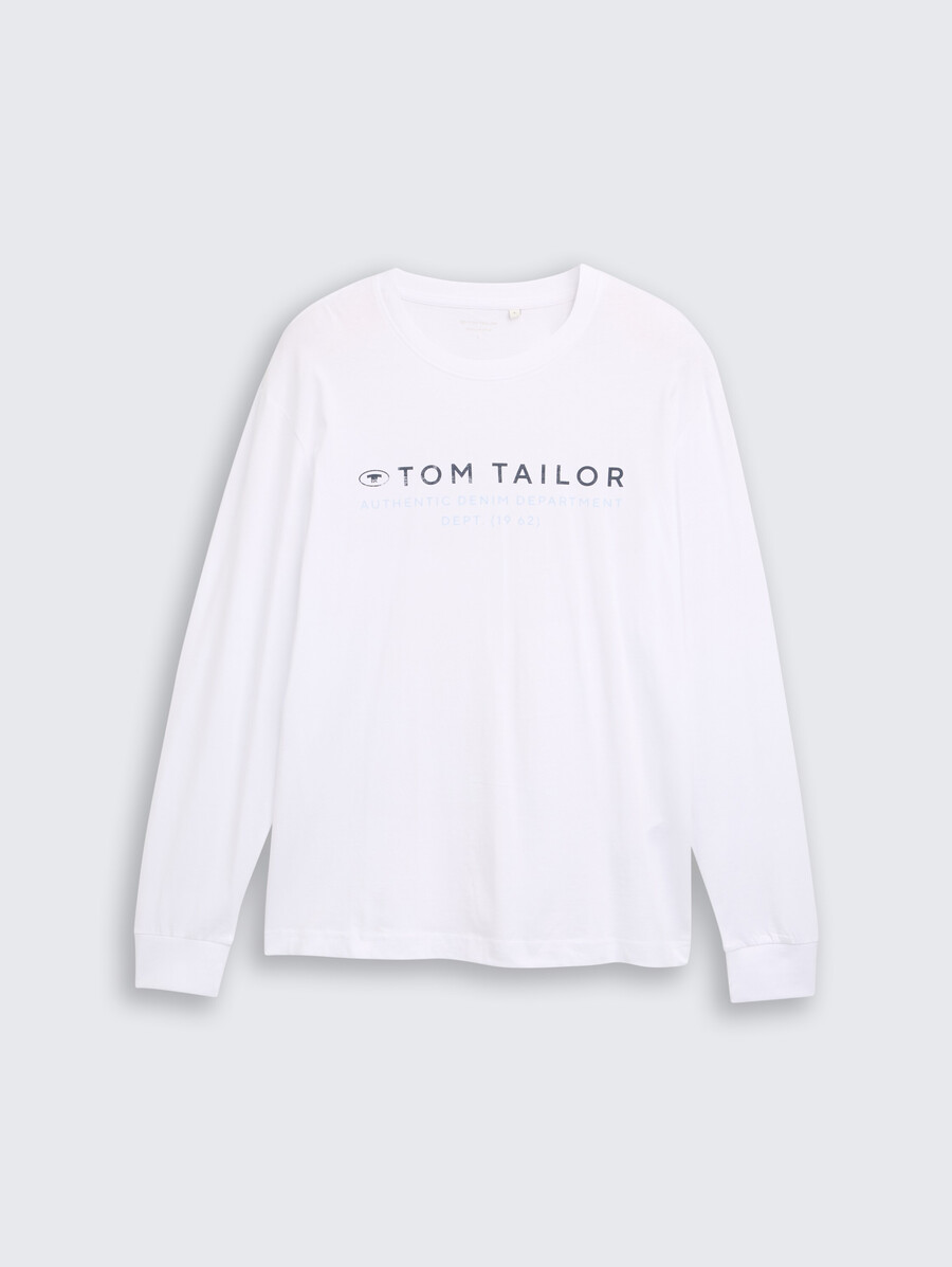 chemise à manches longues avec imprimé logo