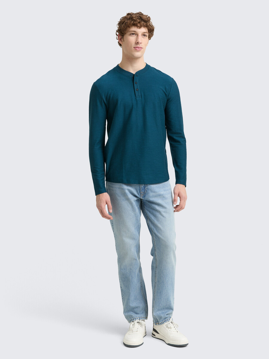 chemise henley à manches longues