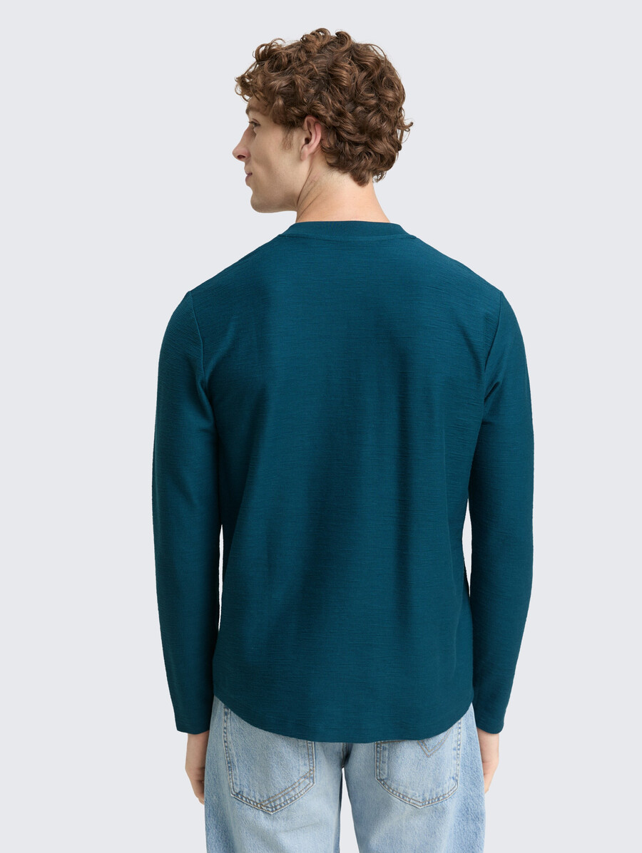 chemise henley à manches longues