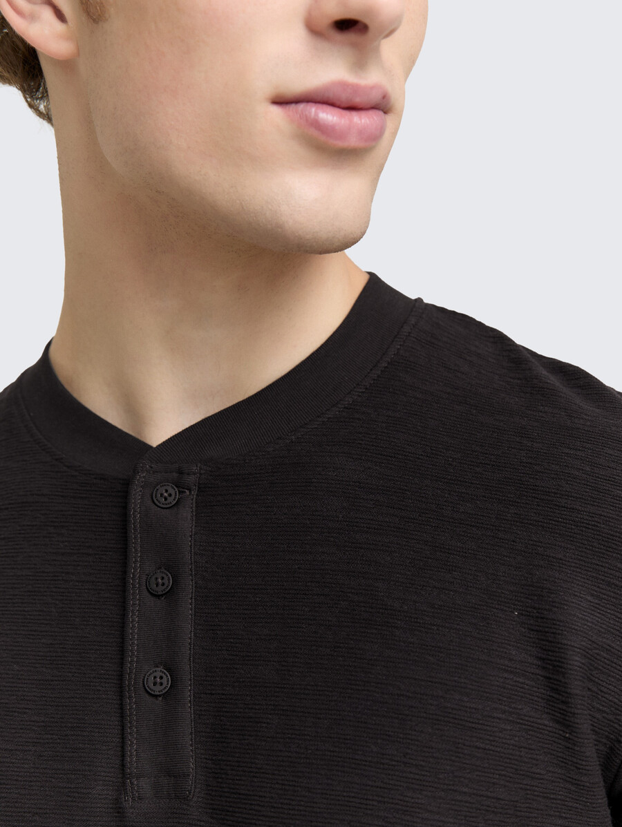 chemise henley à manches longues
