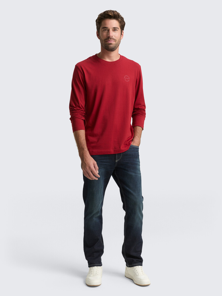 chemise à manches longues imprimée