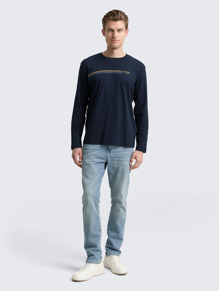 chemise à manches longues imprimée
