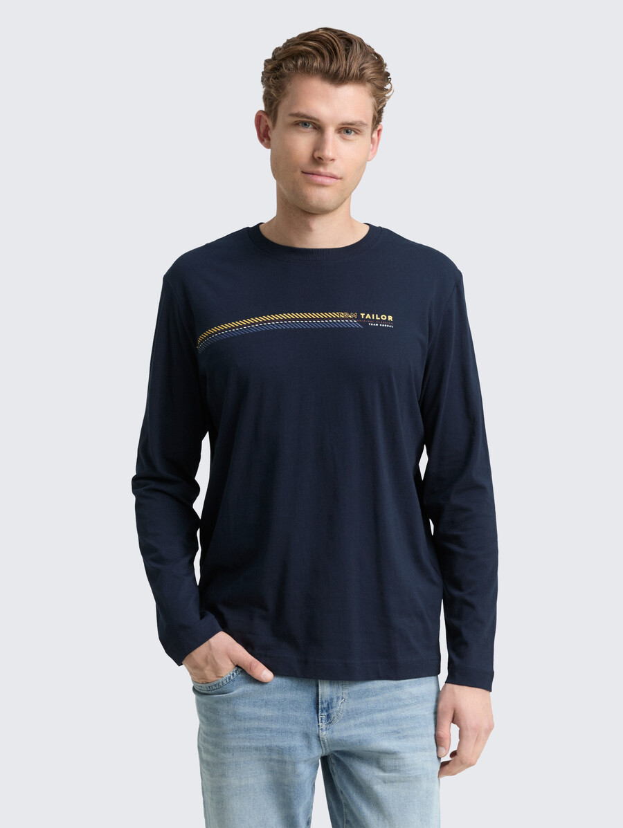 chemise à manches longues imprimée