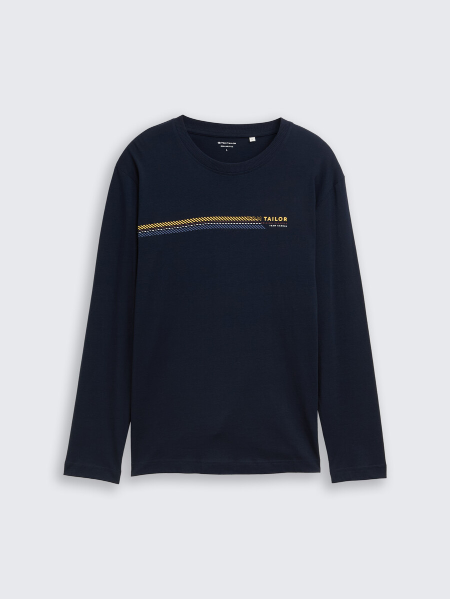 chemise à manches longues imprimée
