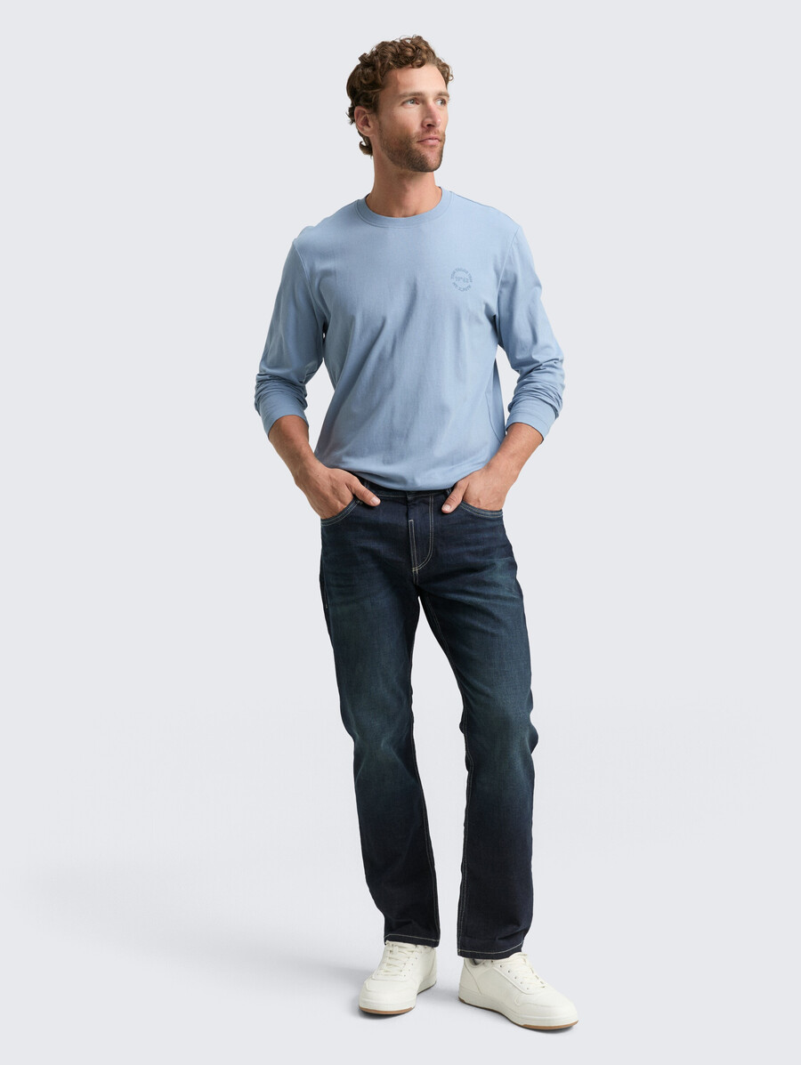 chemise à manches longues imprimée