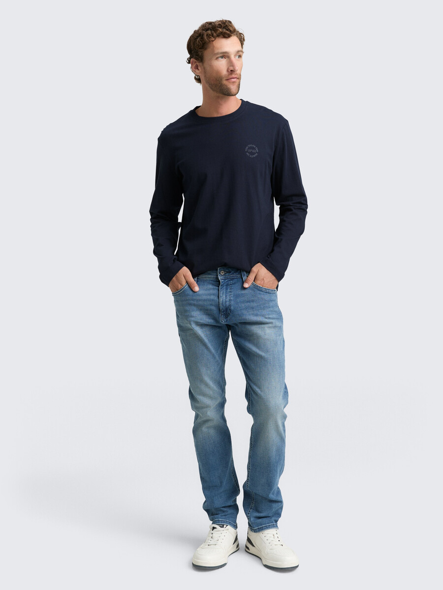 chemise à manches longues imprimée