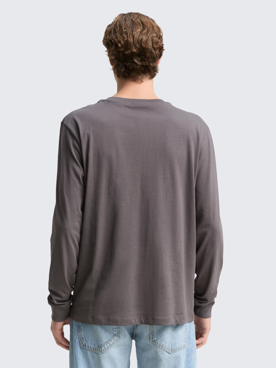 chemise à manches longues avec imprimé logo