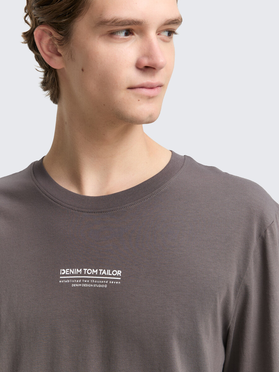 chemise à manches longues avec imprimé logo