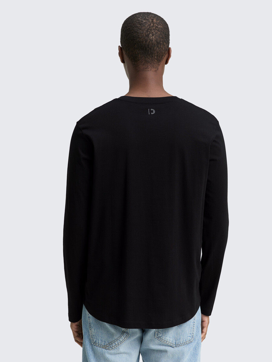 chemise basique à manches longues en coton