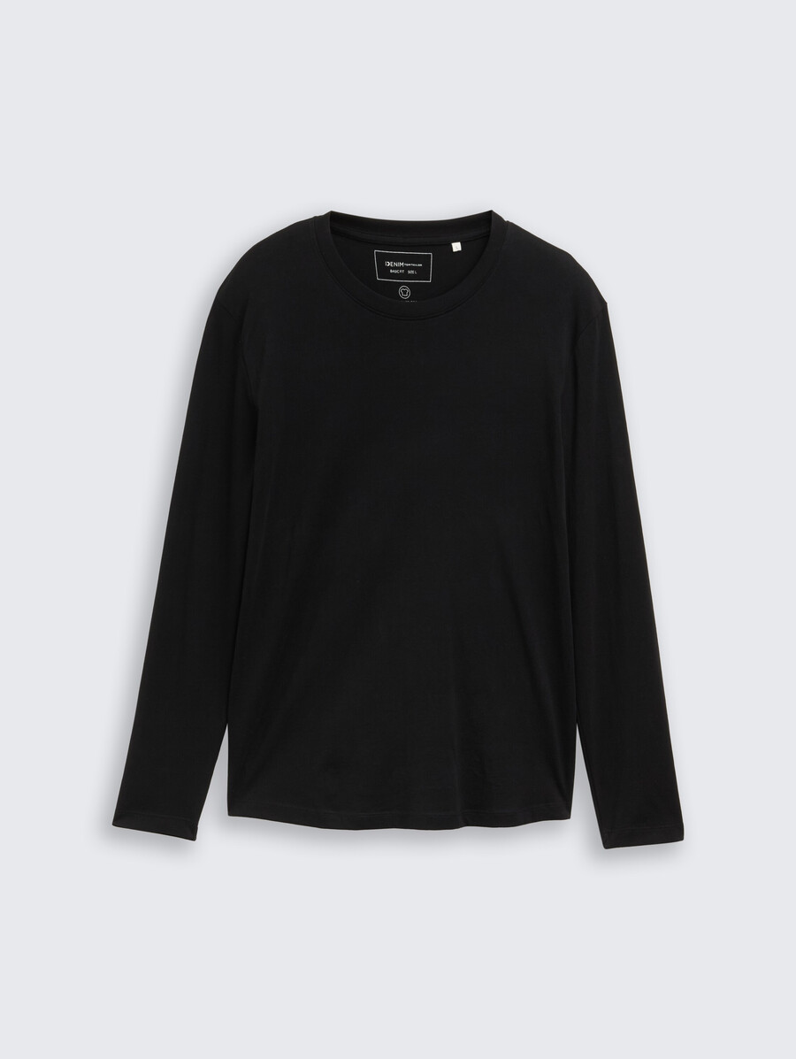 chemise basique à manches longues en coton