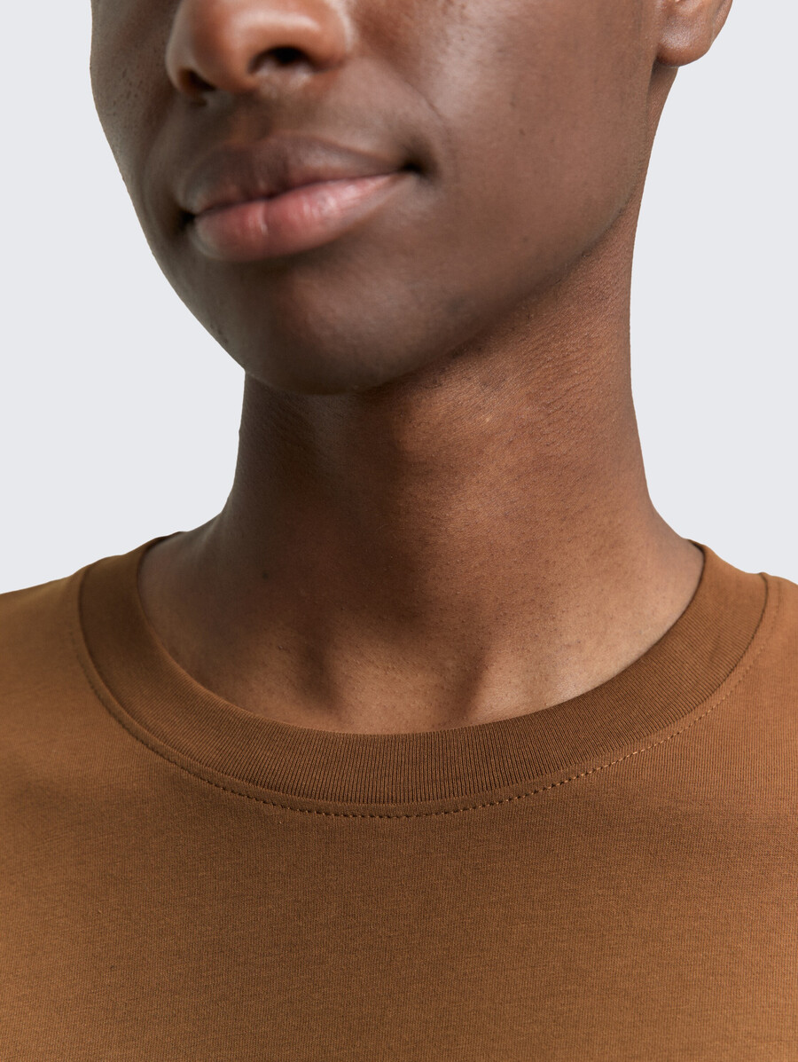 chemise basique à manches longues en coton