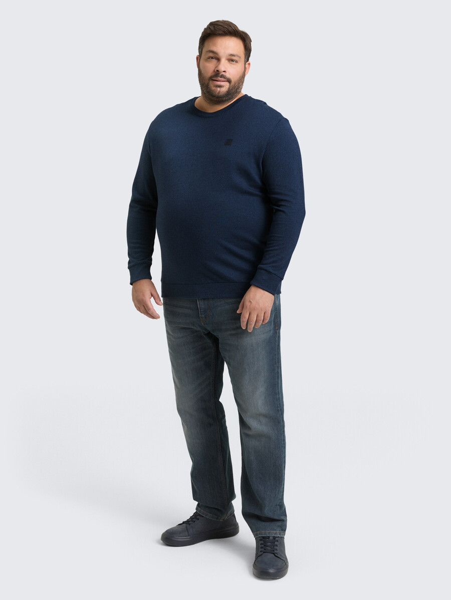 chemise à manches longues grande taille avec logo