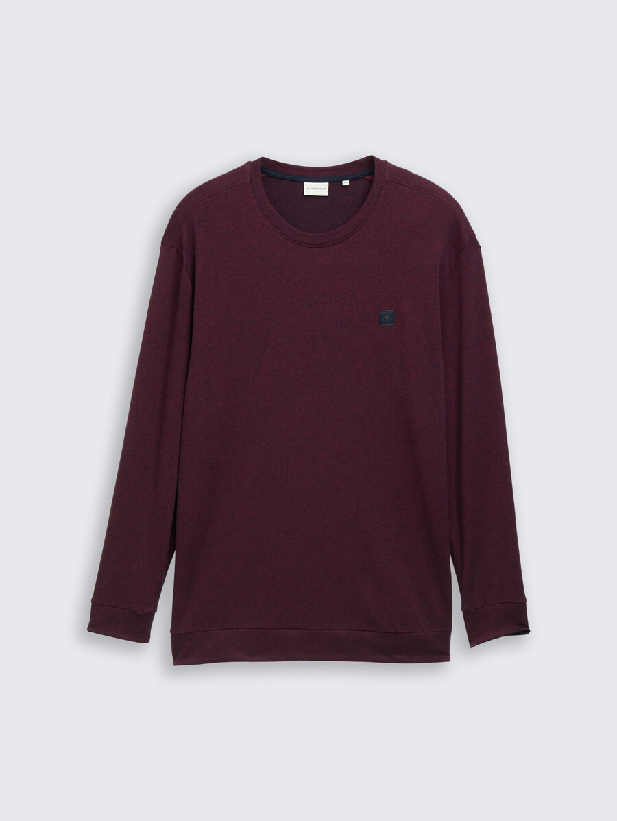 chemise à manches longues grande taille avec logo