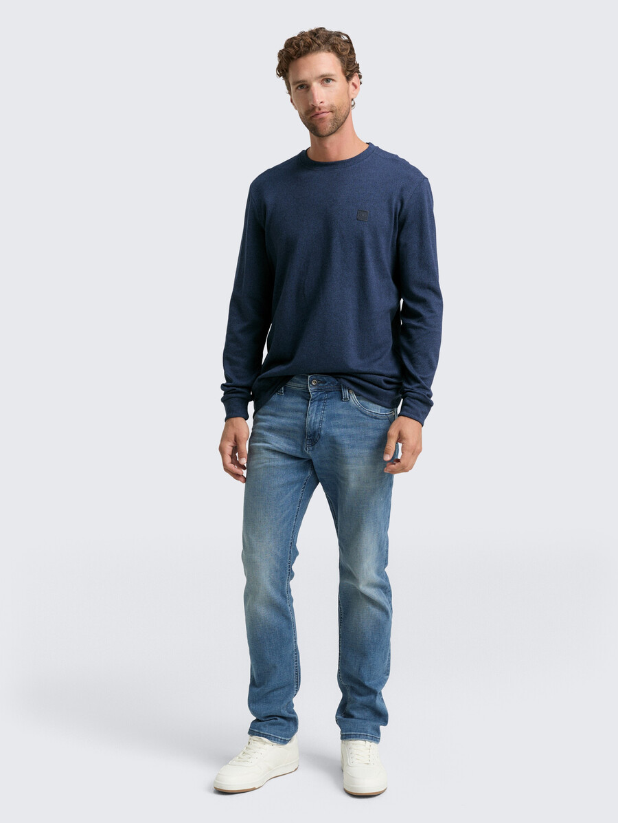 chemise à manches longues avec badge logo