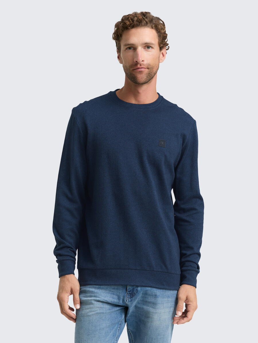 chemise à manches longues avec badge logo