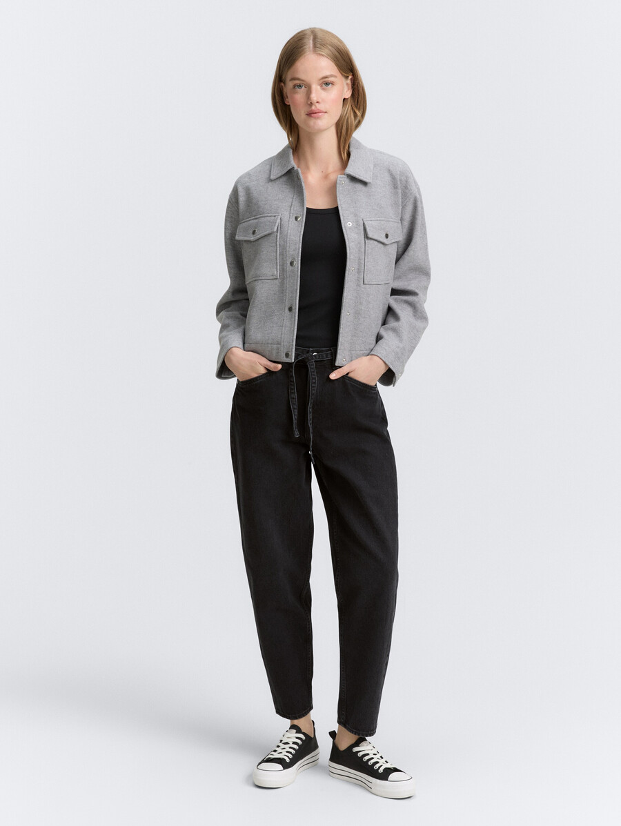 jean ttadea barrel avec ceinture