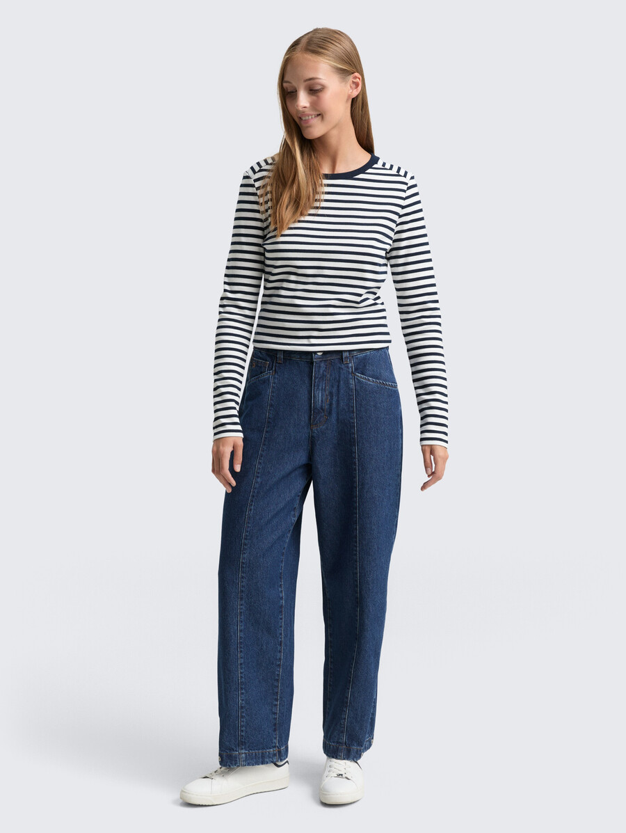 jean ttadea barrel avec ouverture de jambe ajustable
