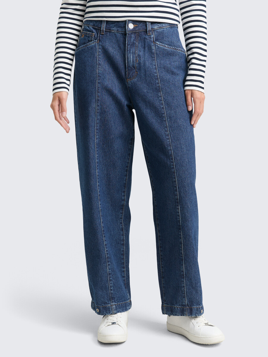 jean ttadea barrel avec ouverture de jambe ajustable