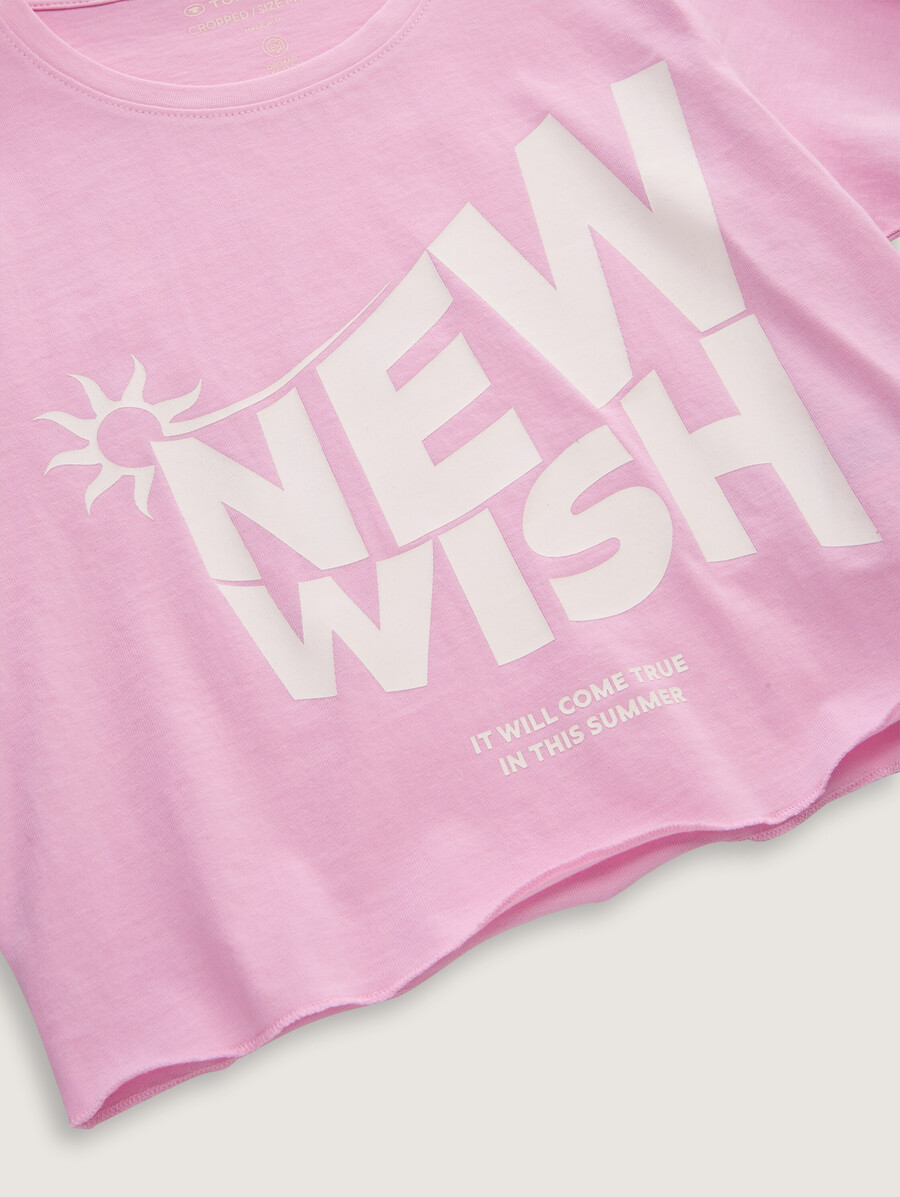 t-shirt court imprimé