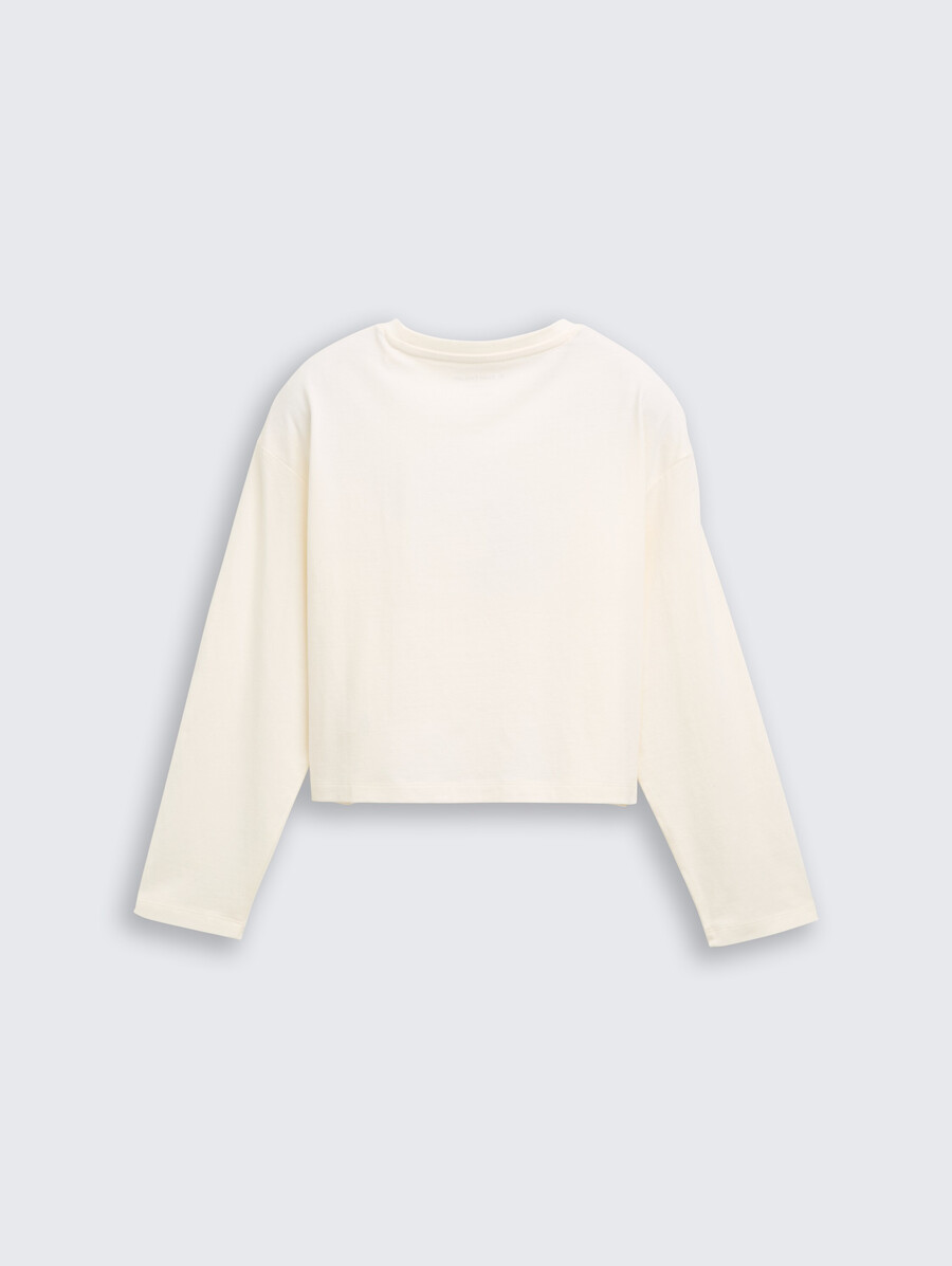 chemise courte à manches longues imprimée