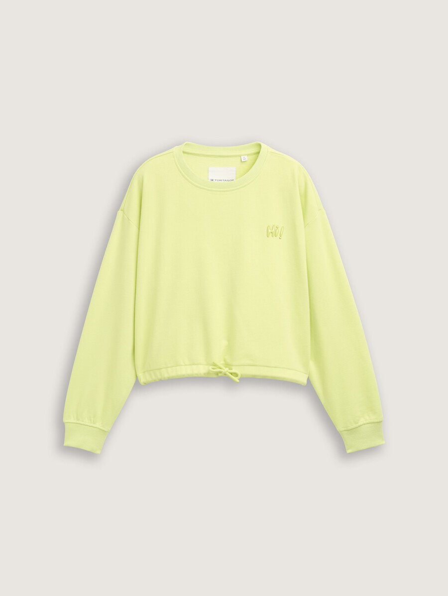 sweat-shirt court imprimé