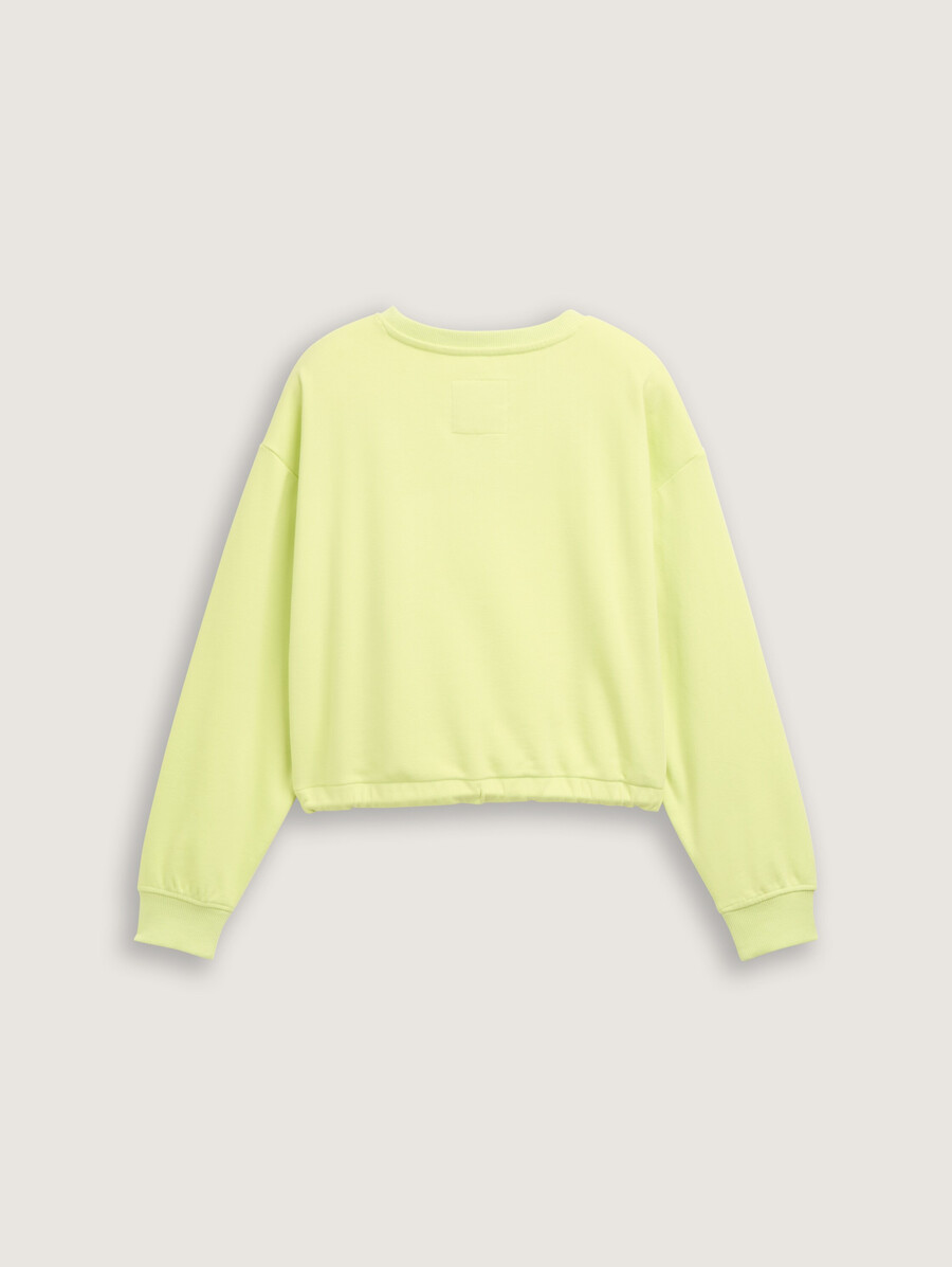 sweat-shirt court imprimé