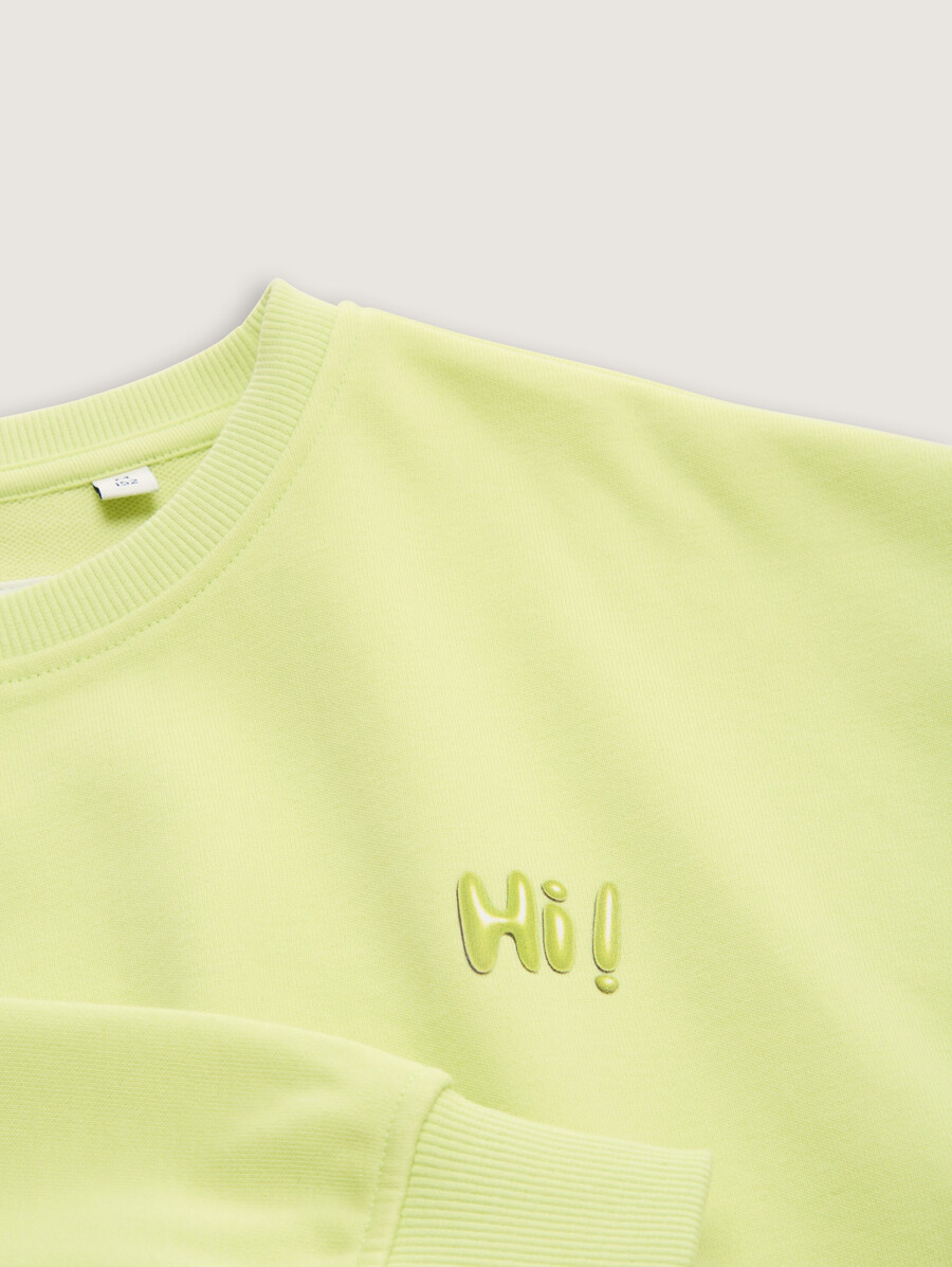 sweat-shirt court imprimé
