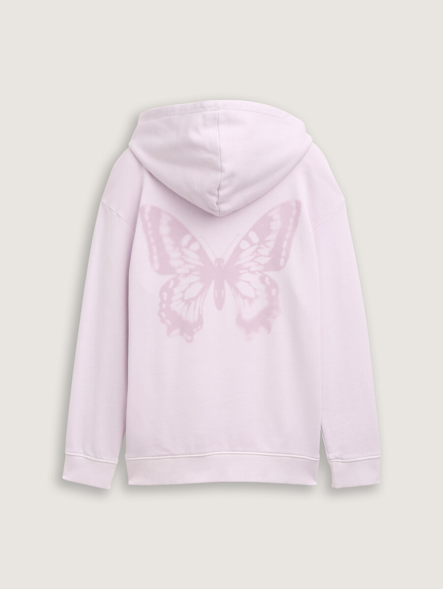 sweat à capuche oversize avec imprimé au dos