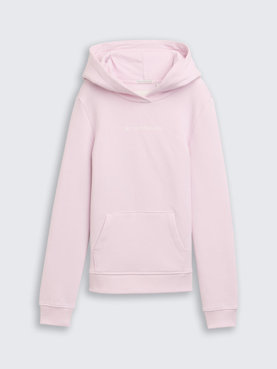 sweat à capuche imprimé avec logo