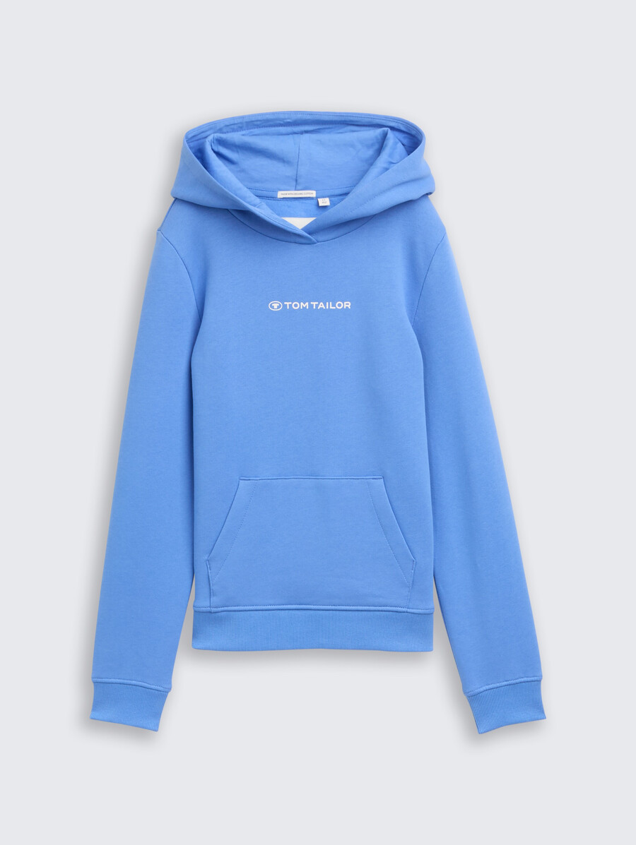 sweat à capuche imprimé avec logo