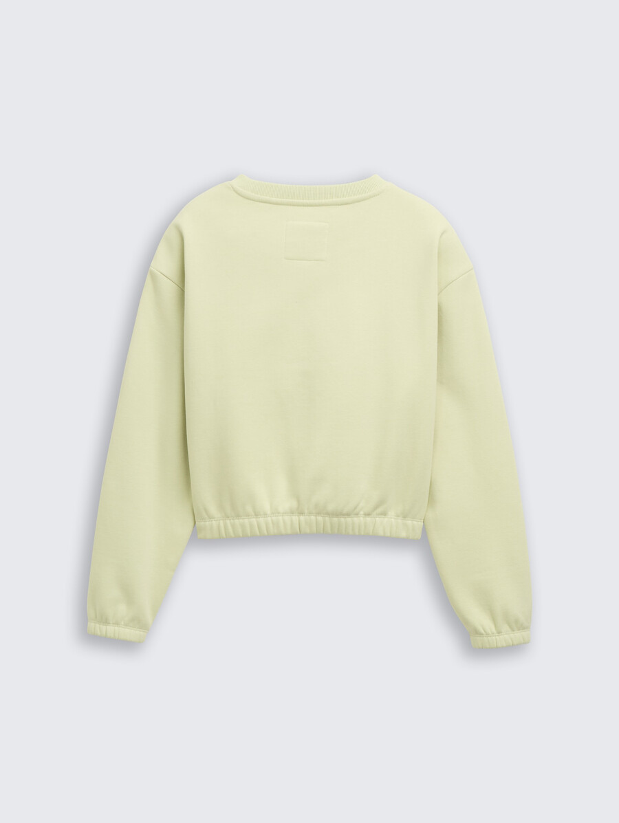 sweat-shirt court imprimé