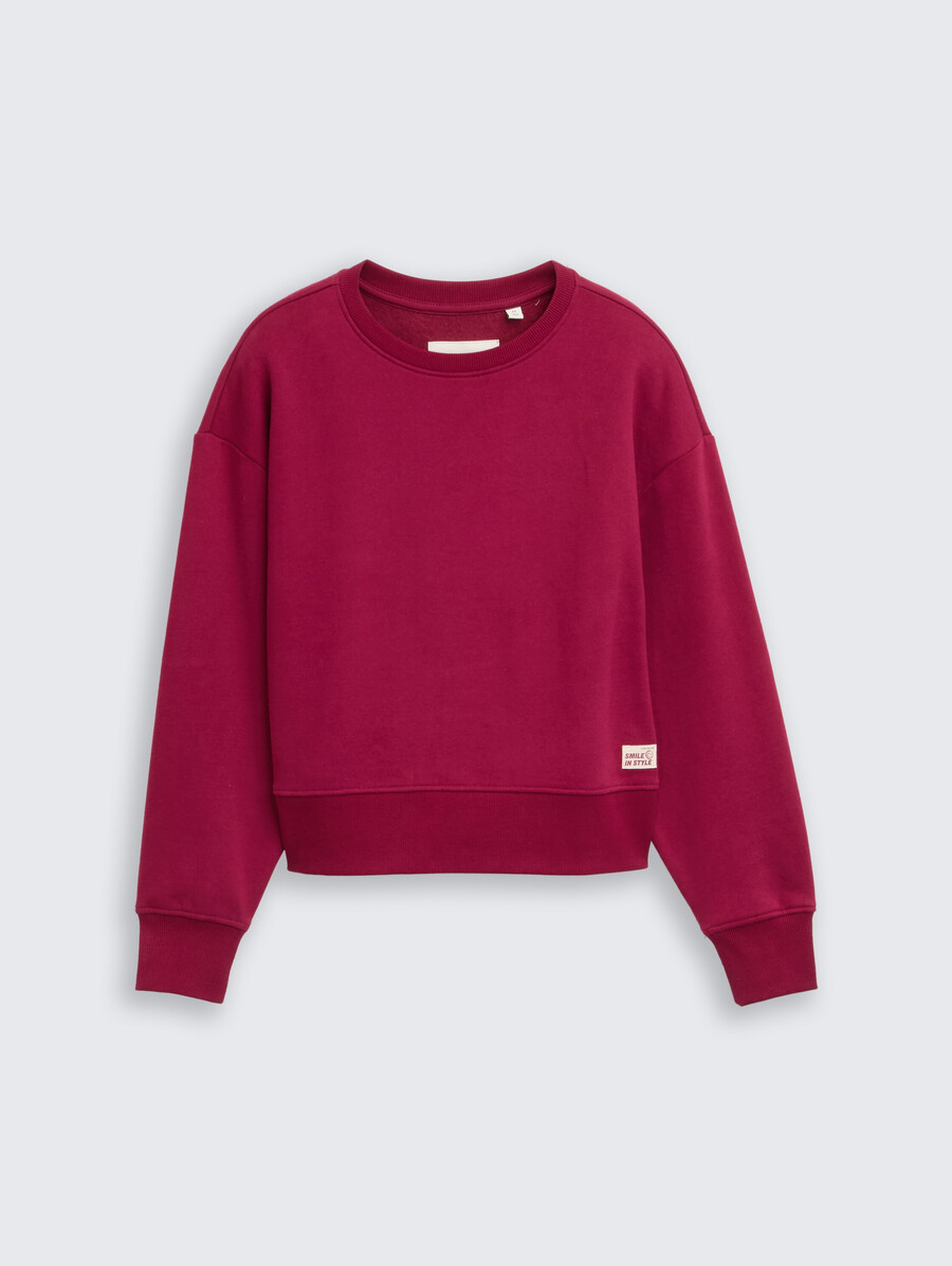 sweat-shirt basique avec badge