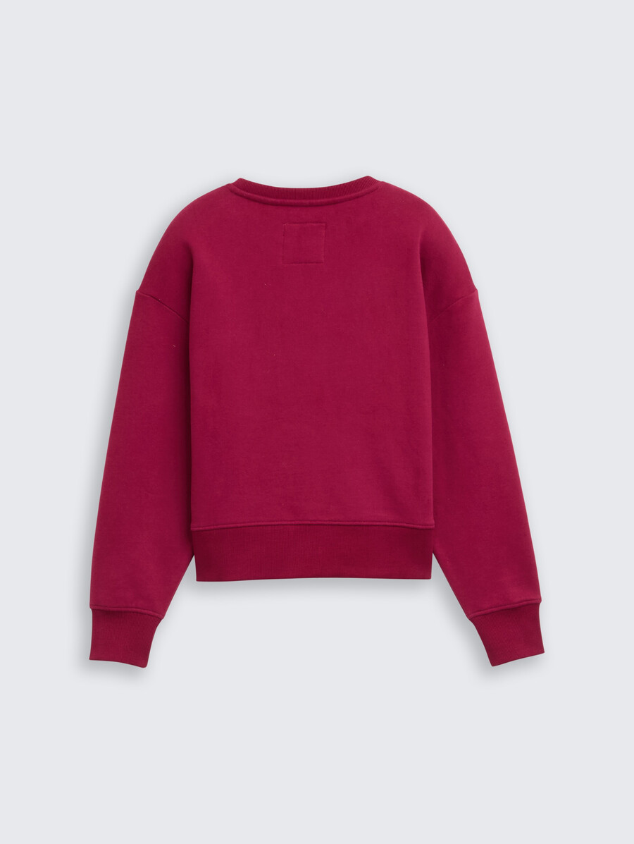 sweat-shirt basique avec badge