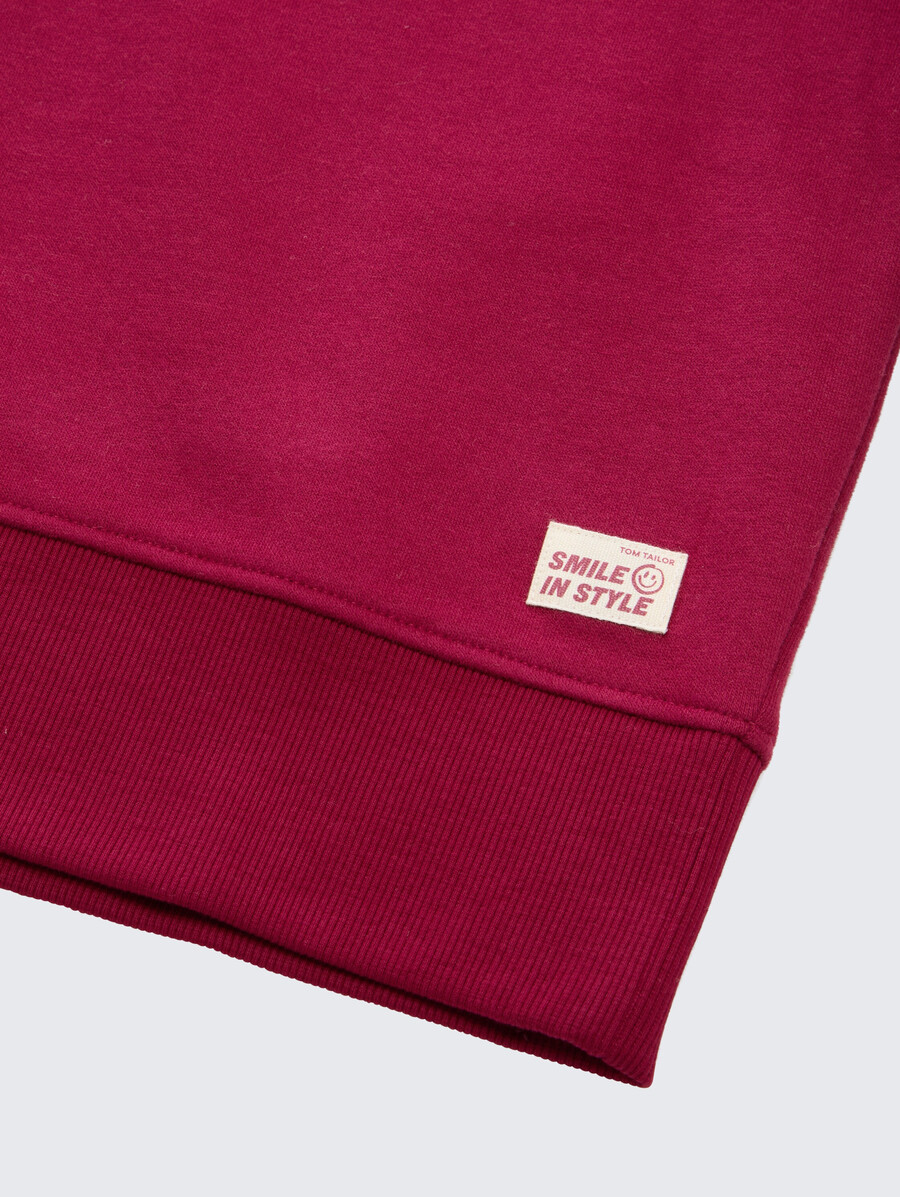 sweat-shirt basique avec badge