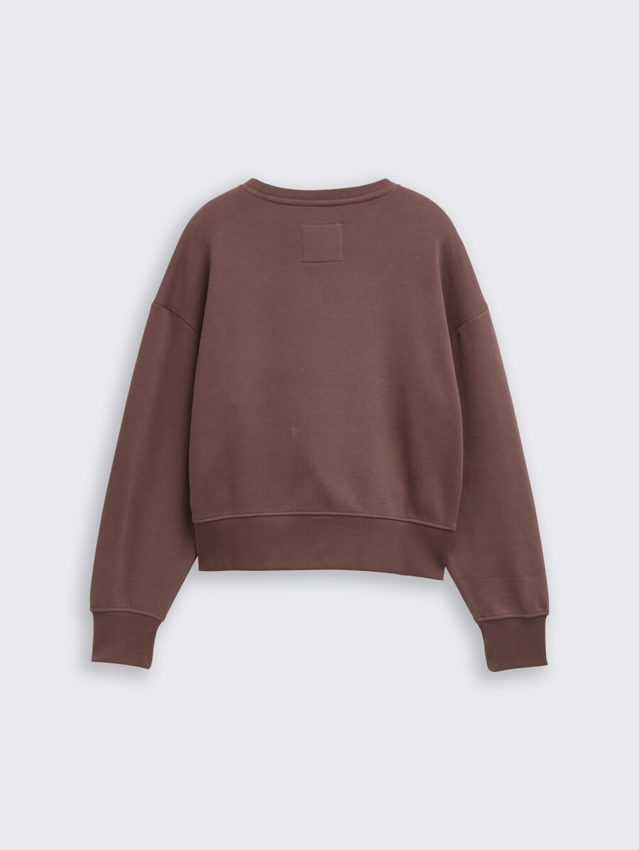 sweat-shirt basique avec badge