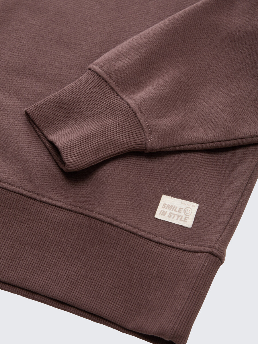 sweat-shirt basique avec badge