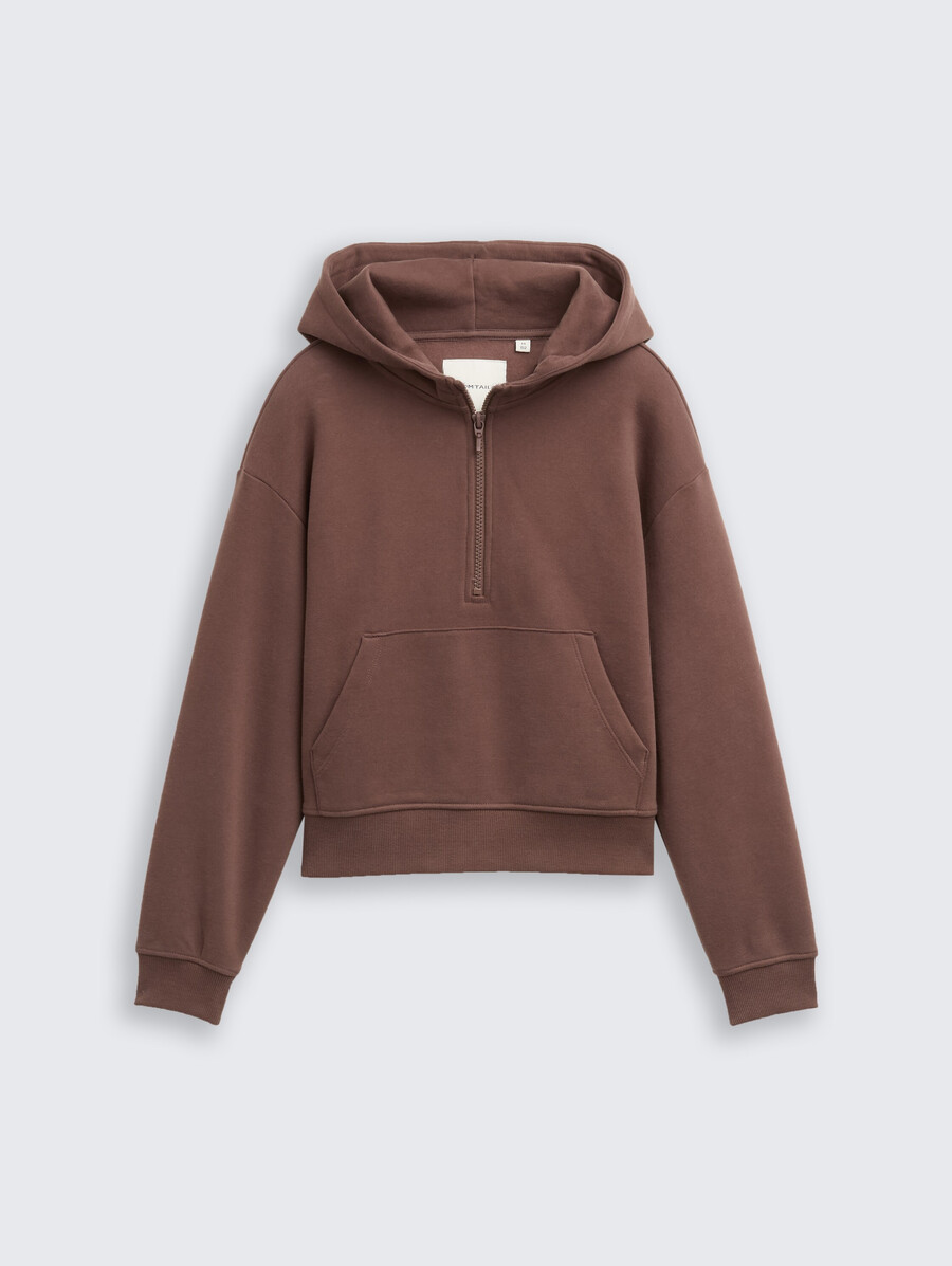 sweat à capuche zippé