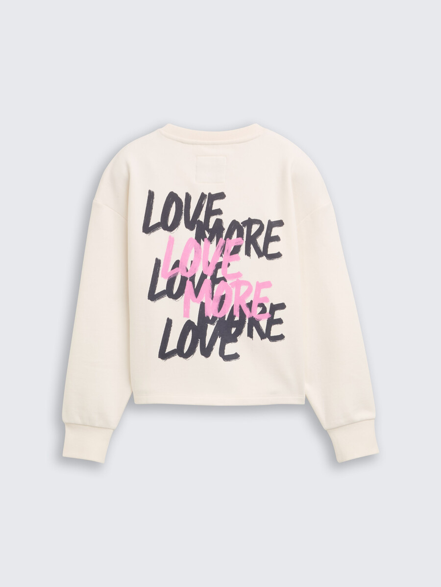 sweat-shirt avec impression au dos