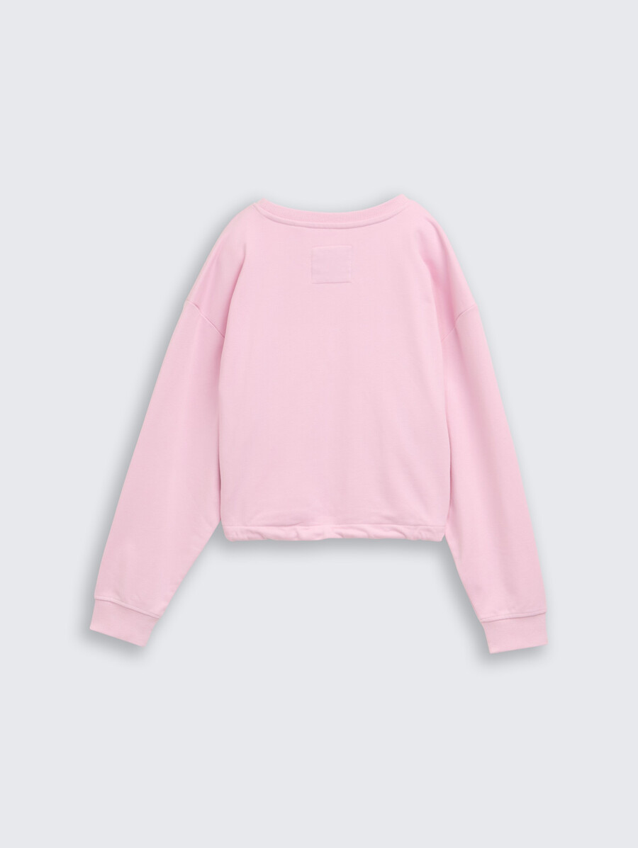 sweat-shirt court imprimé