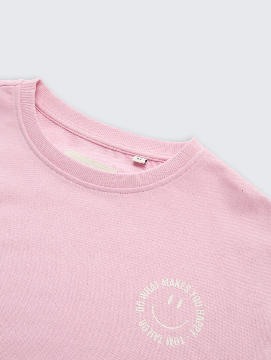 sweat-shirt court imprimé